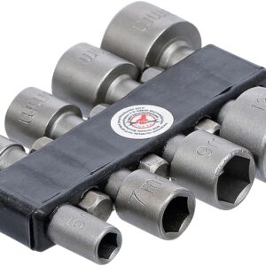 BGS Diy 67308 | Jeu d’embouts/de douilles | 6,3 mm (1/4") | 5-13 mm | 8 pièces