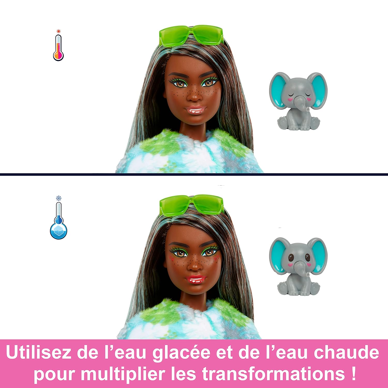 BARBIE Cutie Reveal Série Jungle — Poupée Mannequin Éléphant – Image 2