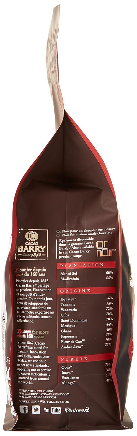 CACAO BARRY — Chocolat Noir Force Noire 1kg – Image 5