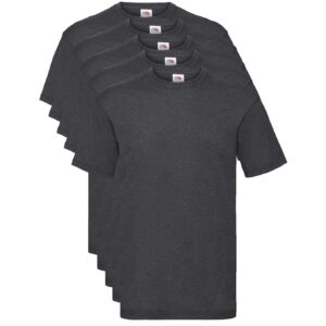 Fruit of the Loom Valueweight 5 Pack, T-Shirt Homme, Gris (Dark Heather Grey HD), Small