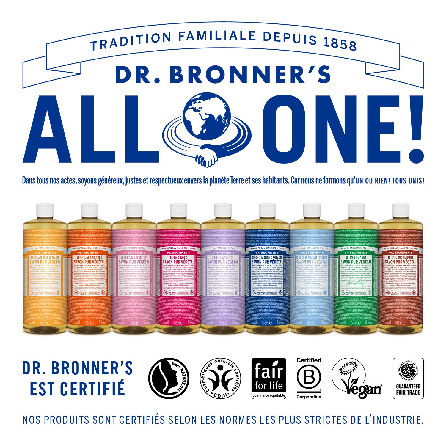 DR BRONNER'S — Savon Pur Végétal Arbre à Thé 944ml – Image 3