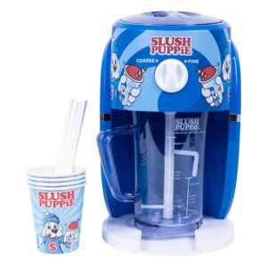 Slush Puppie Snow Cone Machine à glace Slushy Maker Rasoir à glace Permet de préparer jusqu'à 1 litre de délicieux chiot en quelques minutes. Produit sous licence officielle Slush Puppie de Fizz