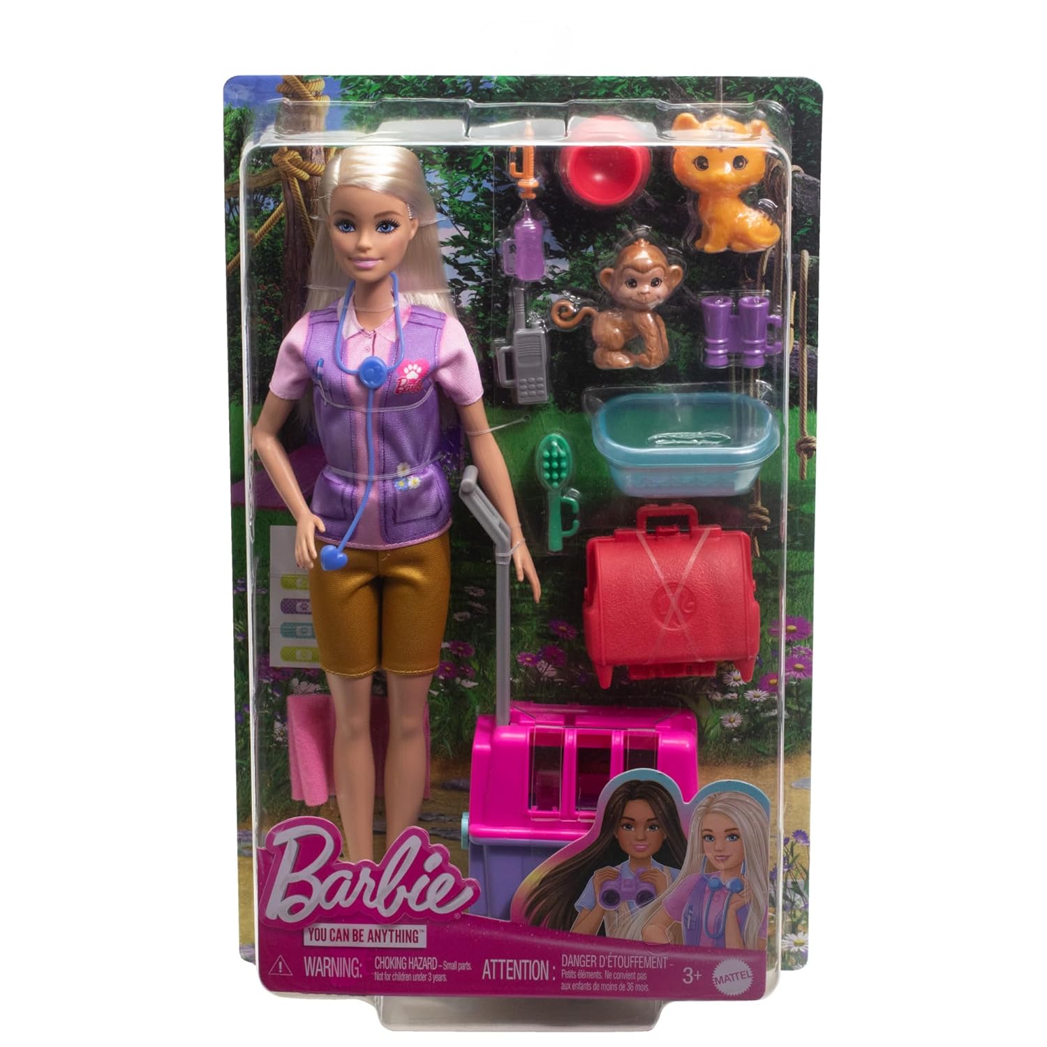 BARBIE — Coffret Sauvetage d’Animaux avec Poupée et 12 Accessoires – Image 5