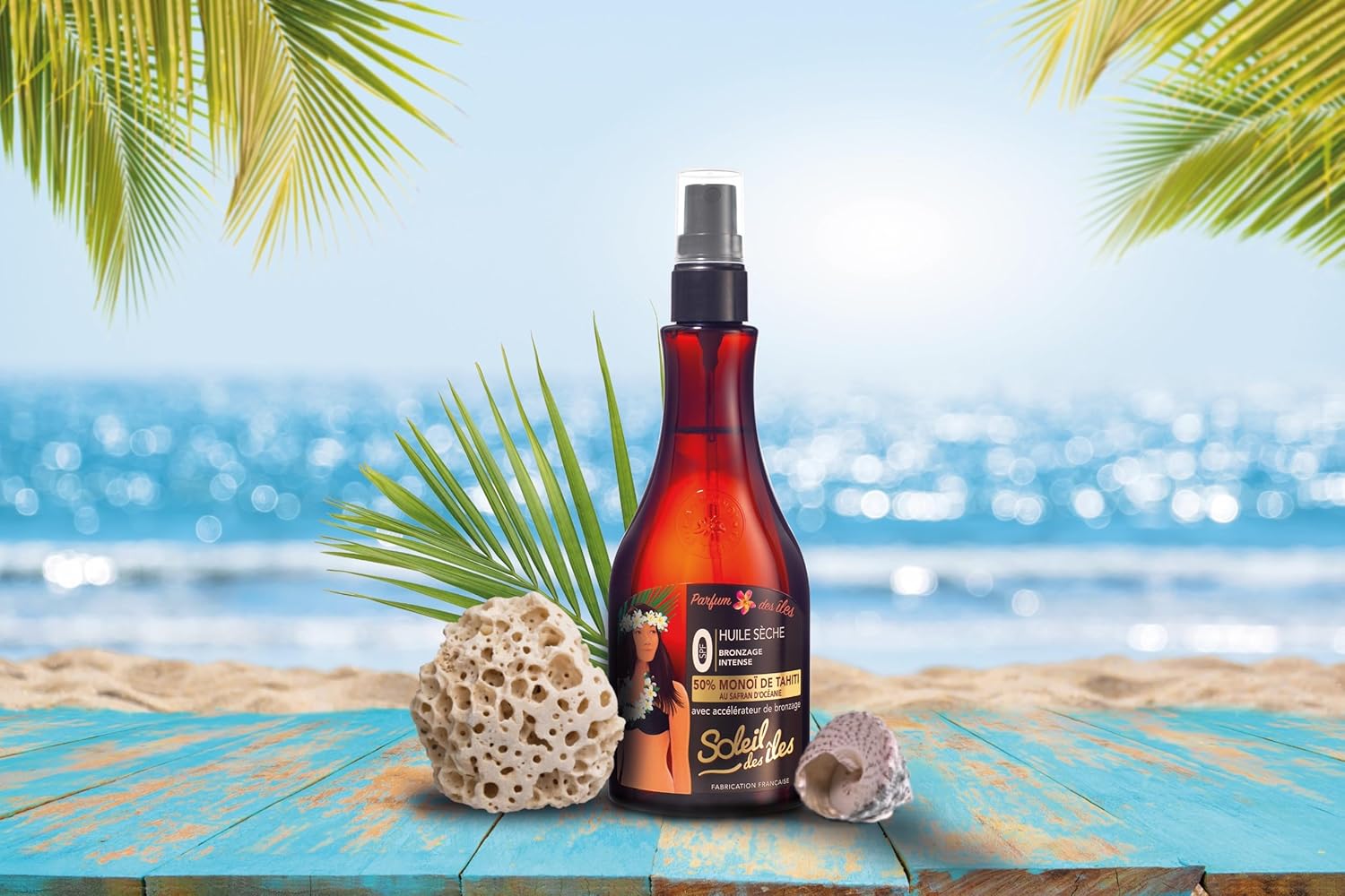 SOLEIL DES ÎLES — Huile sèche de bronzage parfum des Îles – Image 2