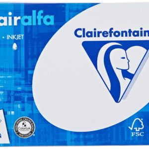 Clairefontaine Papier A5 - 1910 - Ramette de 500 feuilles papier jet d'encre laser - 80 g - Blanc