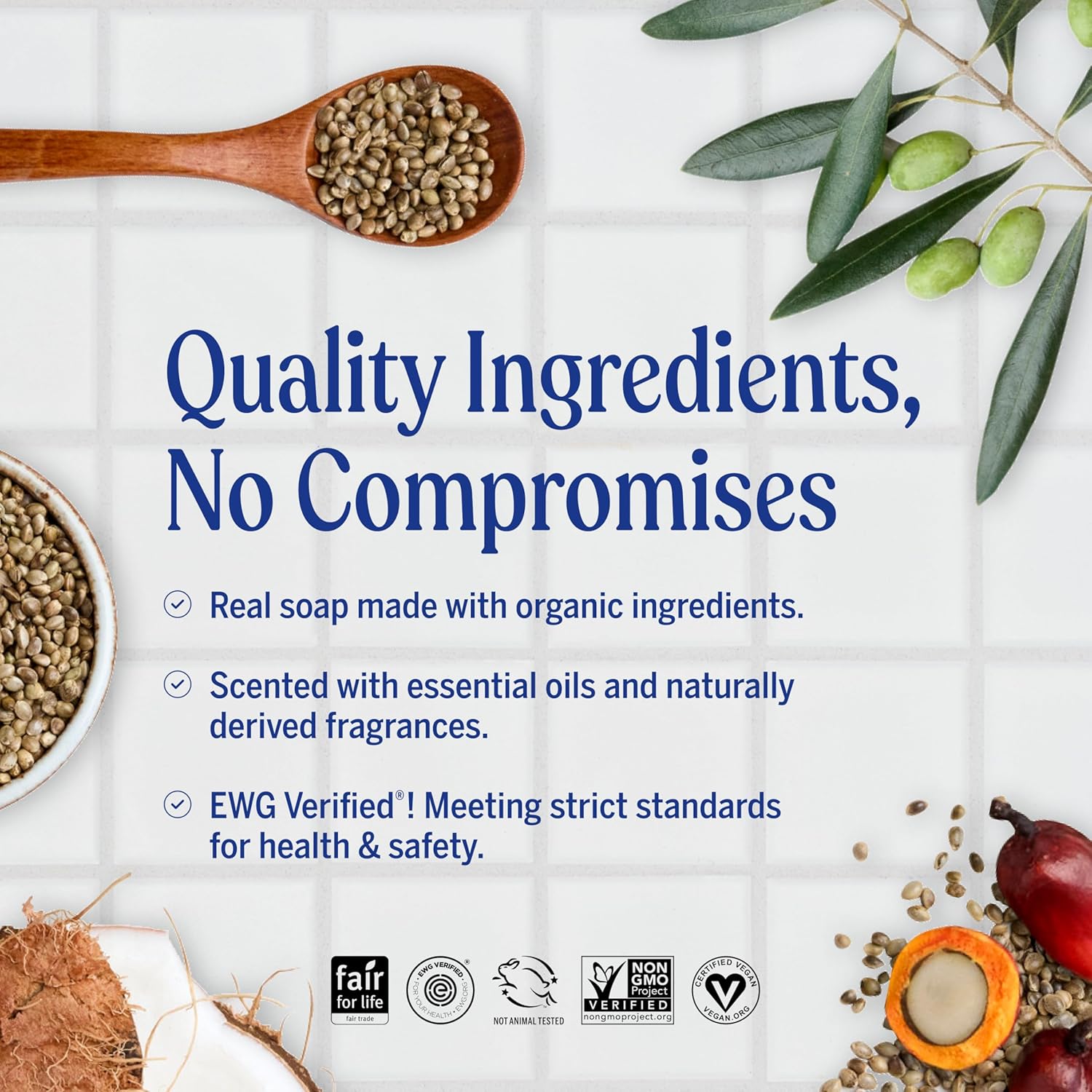 Savons de Dr. Bronner pure magie-savon de Castille, All-One chanvre arbre à thé, bars 5 onces (pack de 6) – Image 2