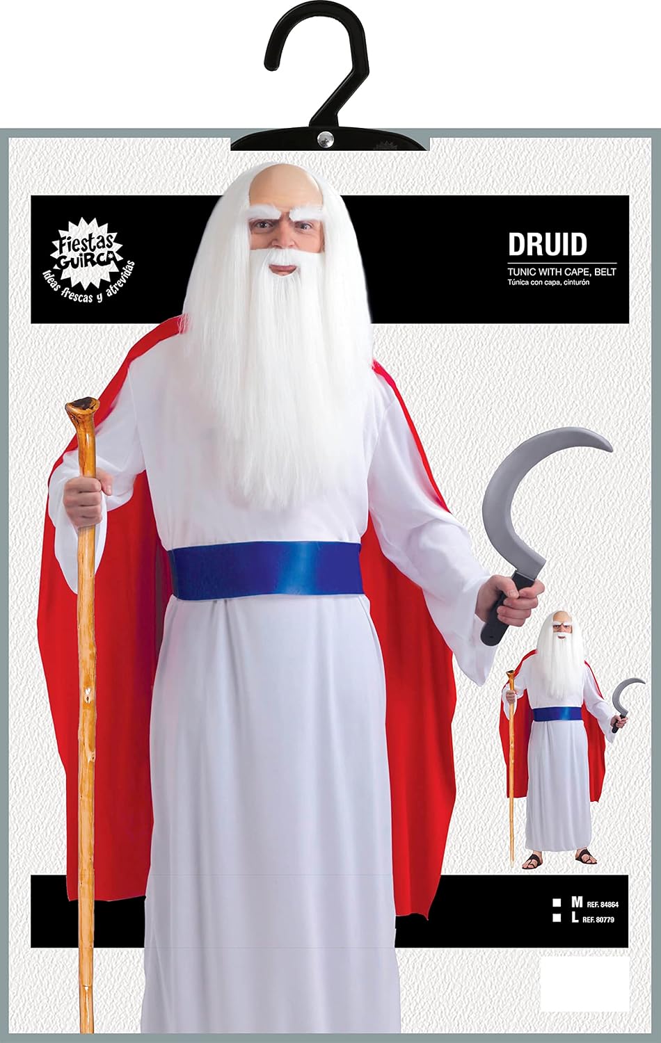 FIESTAS GUIRCA — Costume de Druide Adulte 52-54/L – Image 6