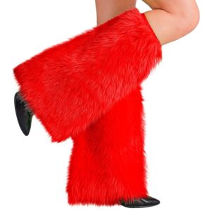 W WIDMANN MILANO Party Fashion - Jambiers en peluche, chauffe-jambes, accessoire de costume pour adultes, carnaval, soirée à thème