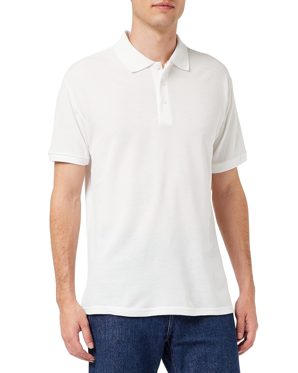 Fruit of the Loom 65/35 Polo, Blanc, M Homme
