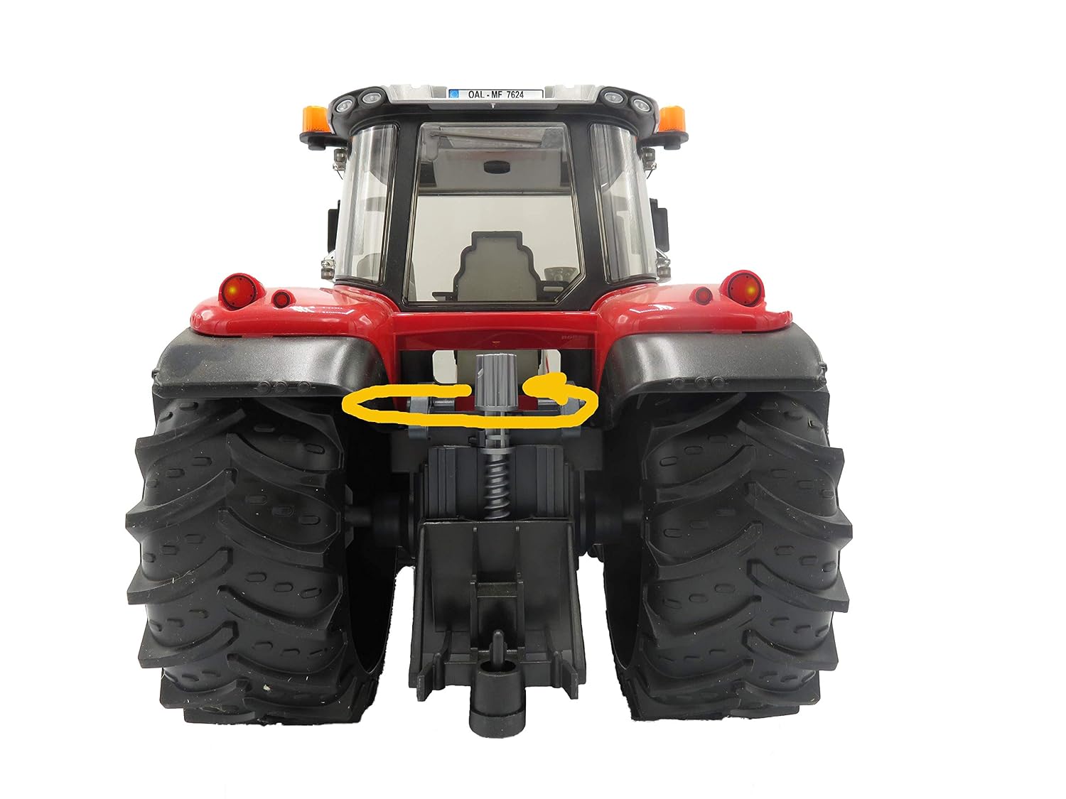 BRUDER Massey Ferguson 7624 — Tracteur pour Enfants Rouge – Image 2