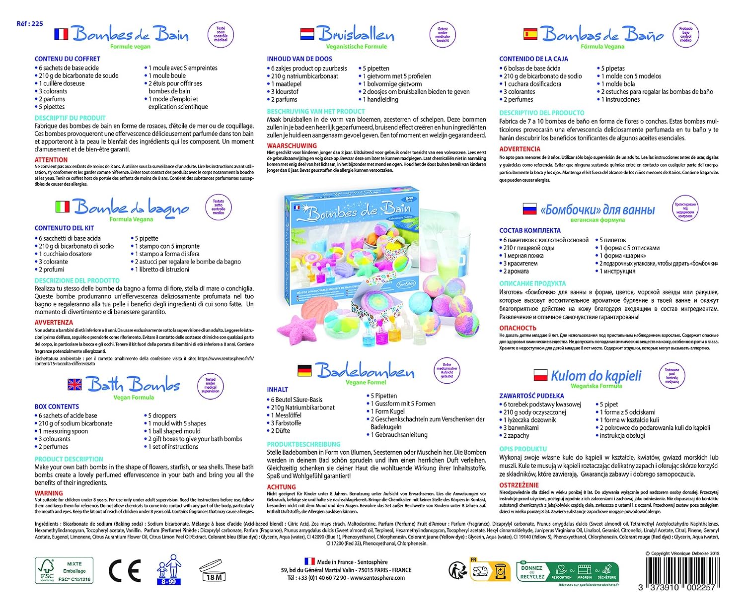 SENTOSPHÈRE — Kit DIY Bombes de Bain Effervescentes – Image 3