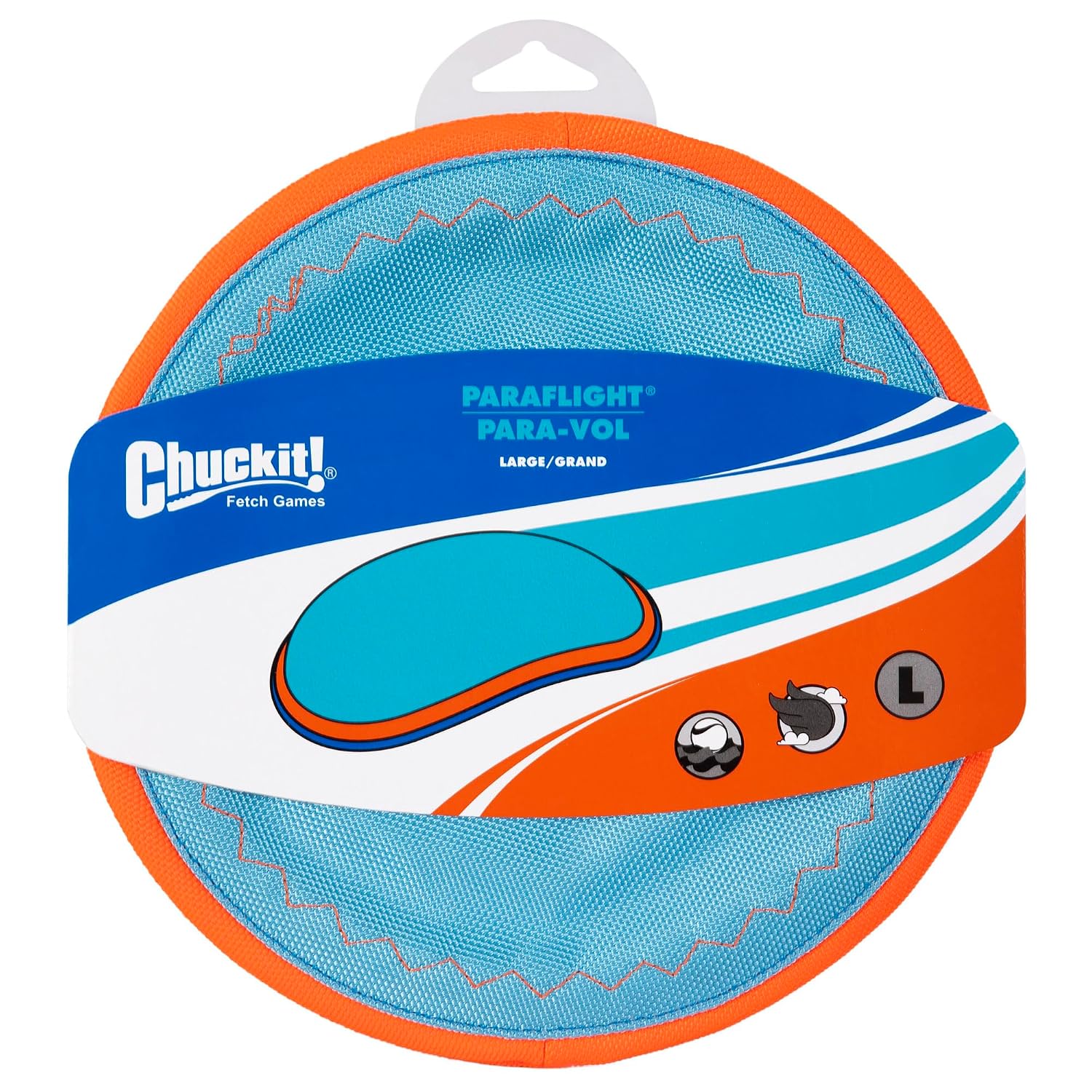 CHUCKIT Paraflight — Jouet pour Chien L Bleu/Orange – Image 6
