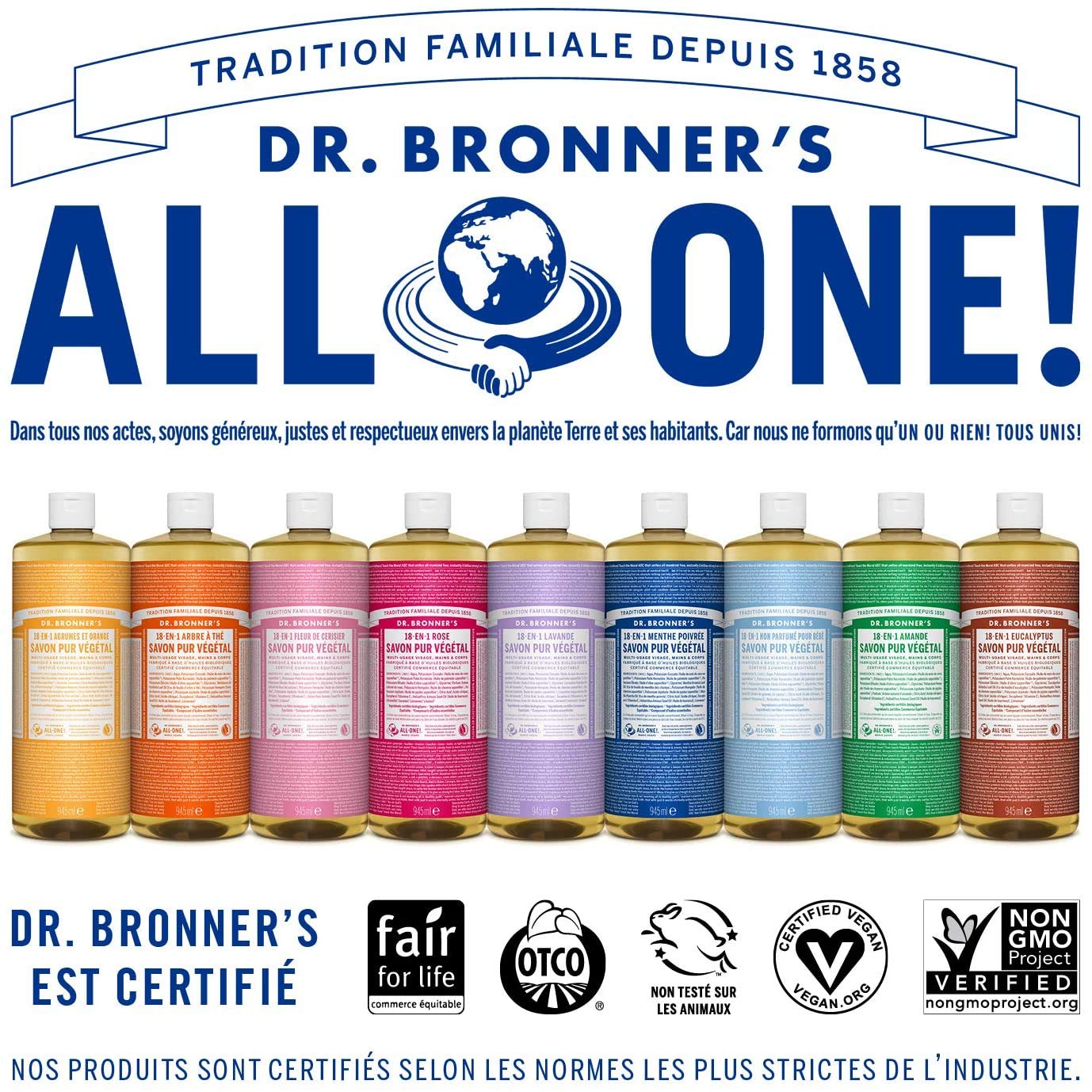 Dr Bronner's - Savon menthe poivrée - 240ml – Image 3