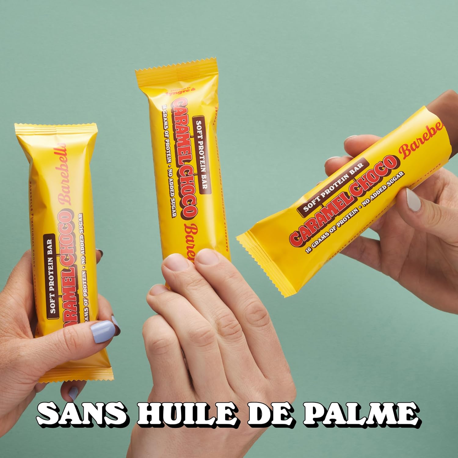 BAREBELLS Soft Bar Caramel Choco — Barres protéinées x12 55g – Image 3