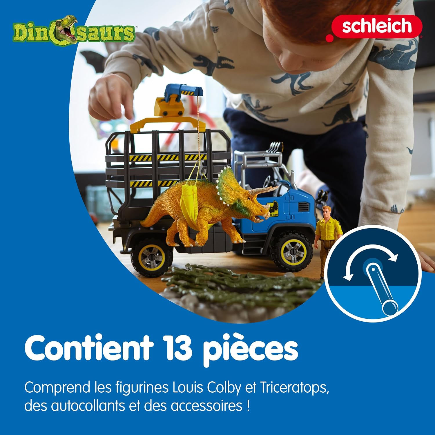 SCHLEICH Dinosaurs — Mission de transport Dino, 43 pièces – Image 3