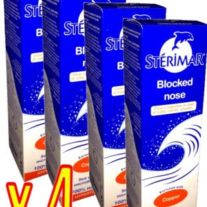Stérimar - Sterimar Hypertonique Nez Bouché au Cuivre - Spray 100ml - Lot de 4 x 100 ml