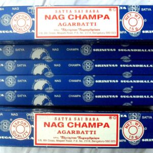 Nag Champa Satya Sai Baba Bâtonnets d'encens 12 x 15 g