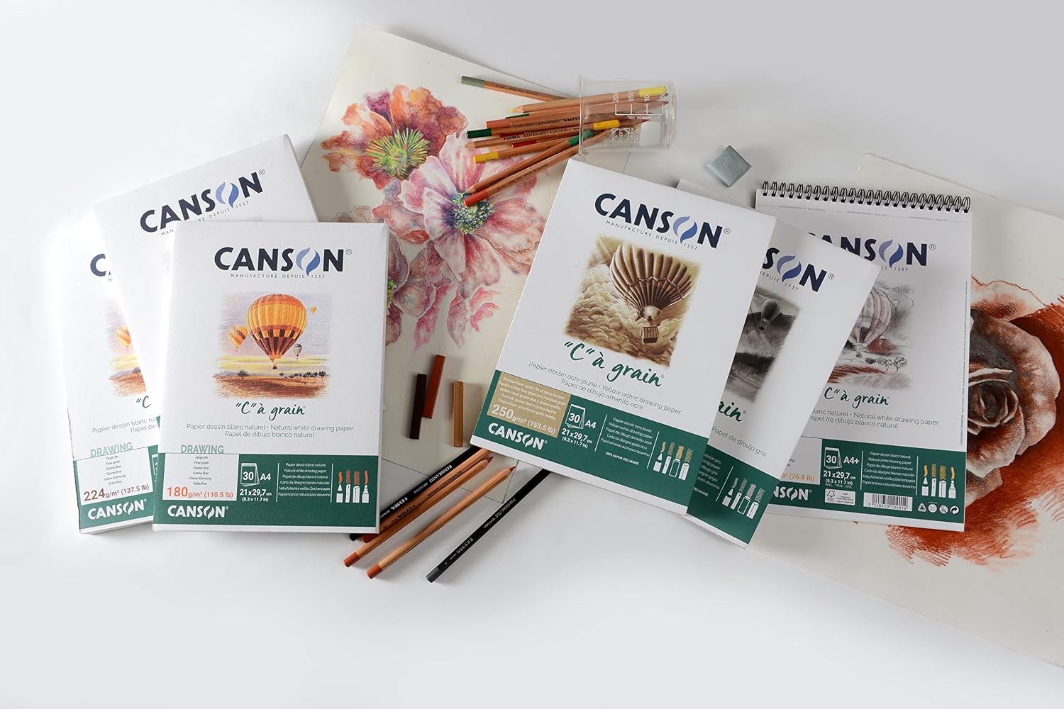 CANSON C à Grain — Bloc papier dessin A4 30 feuilles – Image 3