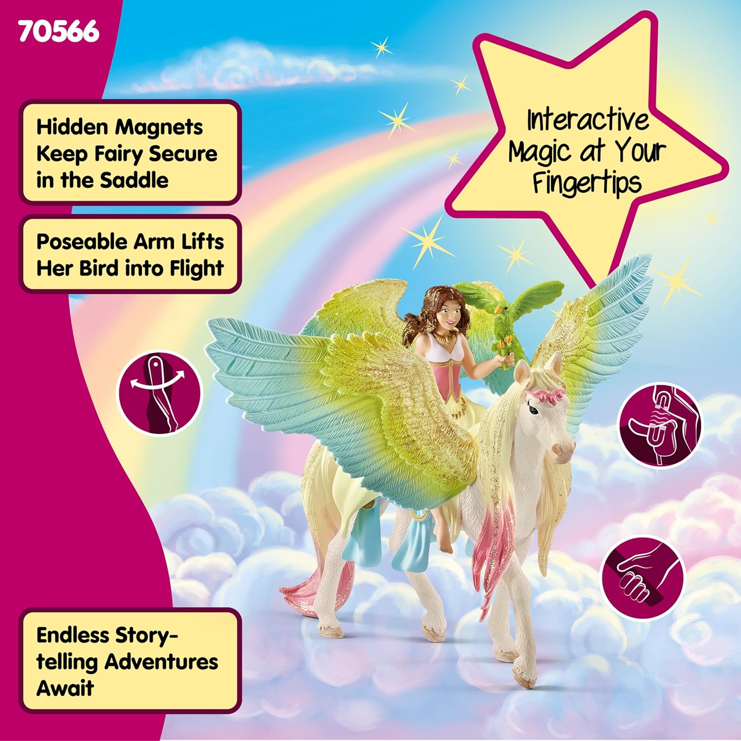 SCHLEICH — Fée Surah avec Pégase Scintillant – Image 5
