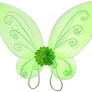 Ailes de fée papillon verte 46 cm - GUIRCA