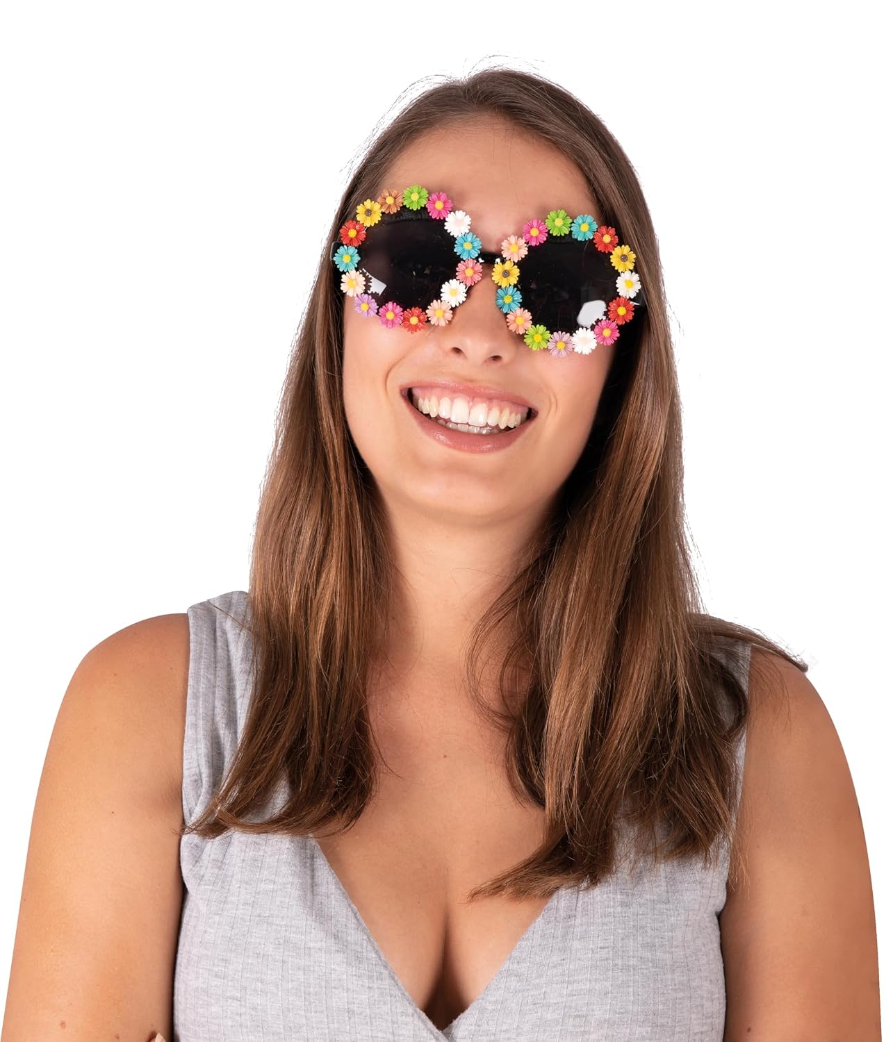 P'TIT CLOWN — Lunettes Hippies Rondes Mini Fleurs – Image 2