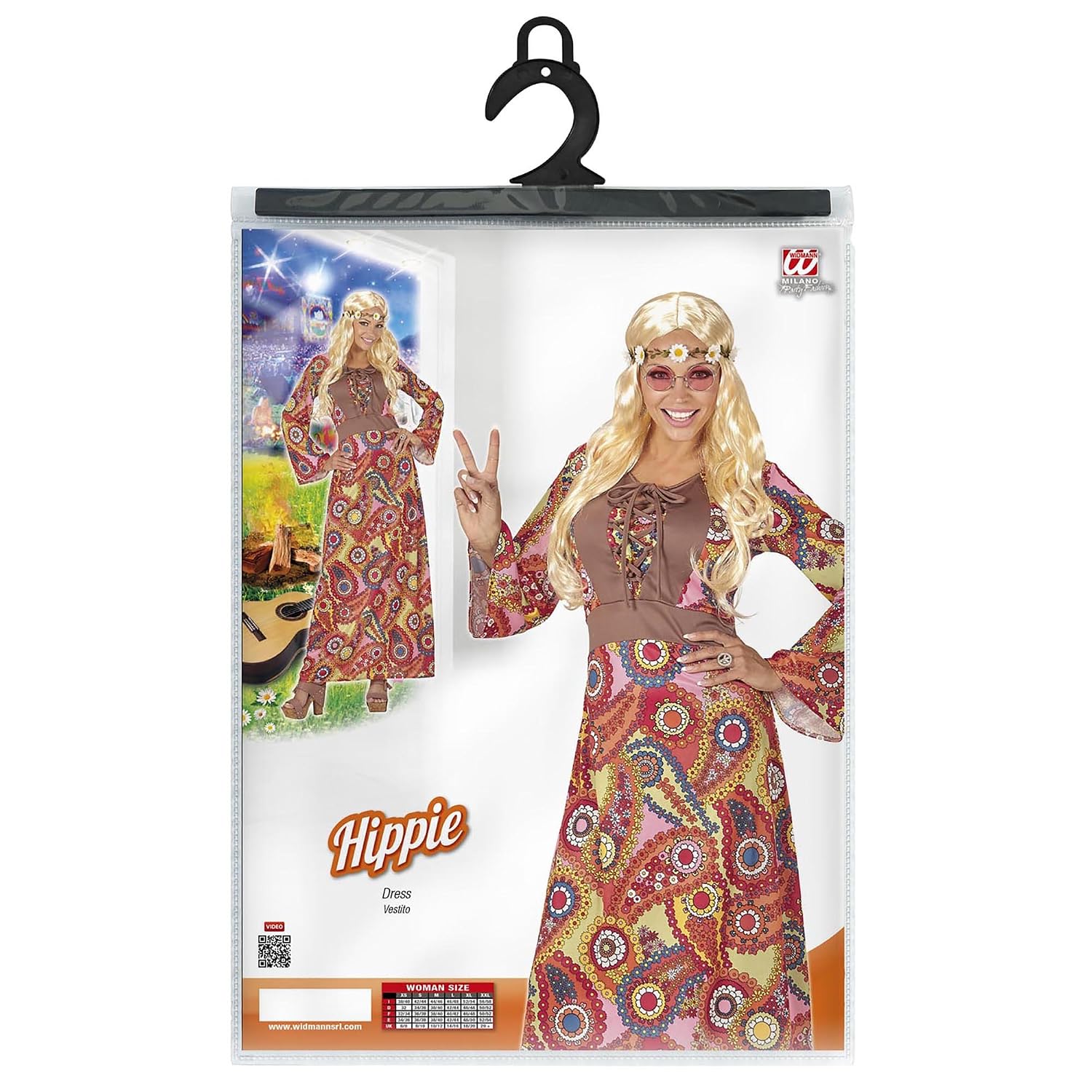 W WIDMANN MILANO Party Fashion — Costume Hippie XXL – Image 3