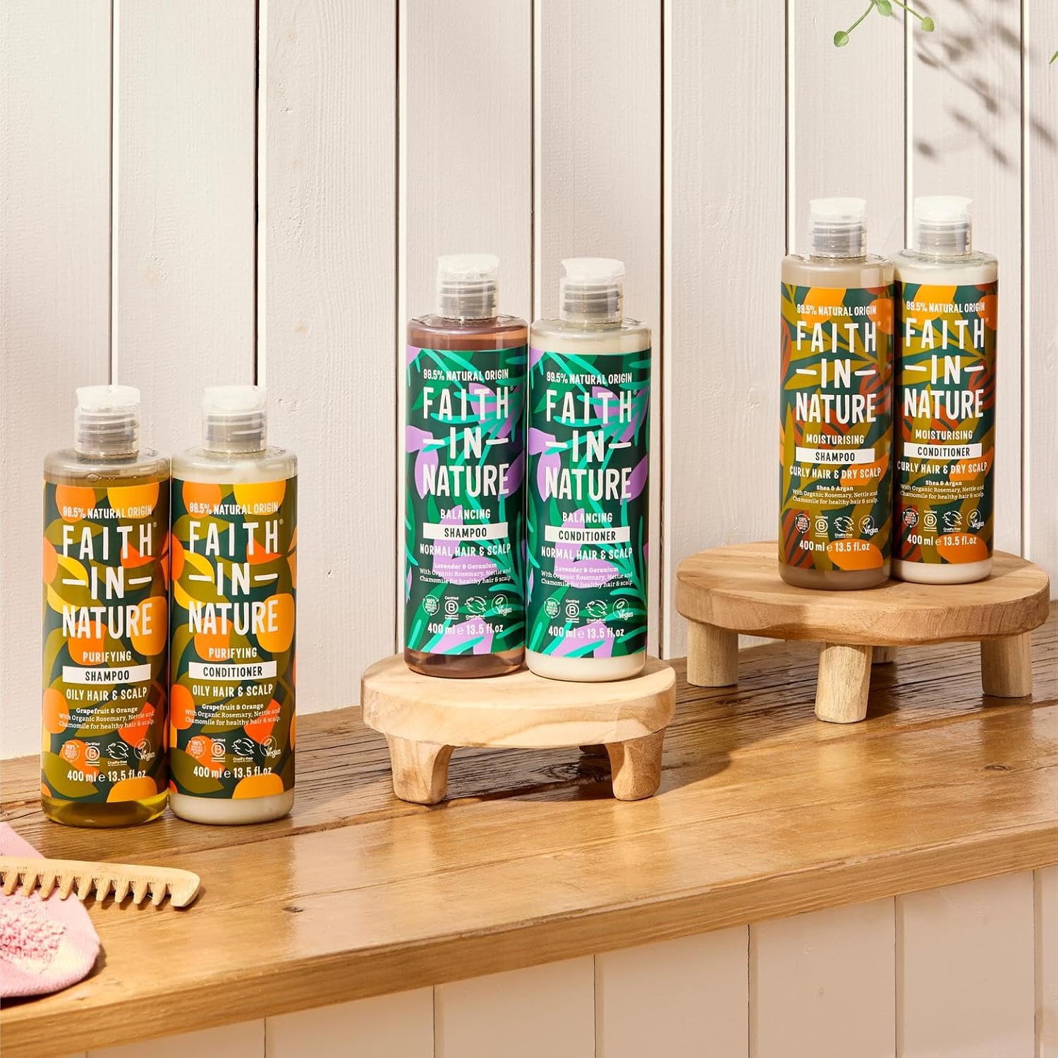 FAITH IN NATURE — Après-shampooing Karité & Argan 400ml – Image 7