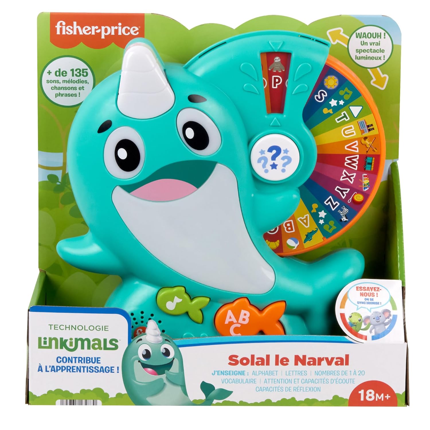FISHER-PRICE Linkimals Solal le Narval — Jouet interactif bébé – Image 5