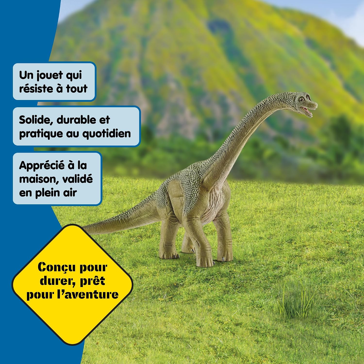 SCHLEICH — Figurine Brachiosaure verte détaillée – Image 5