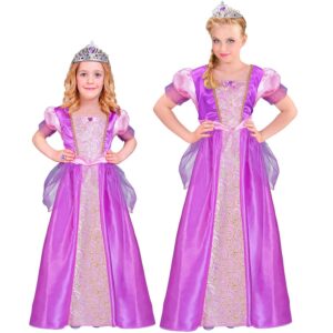 W WIDMANN MILANO Party Fashion - Costume enfant princesse, robe et tiare, reine, conte de fées, costume de carnaval