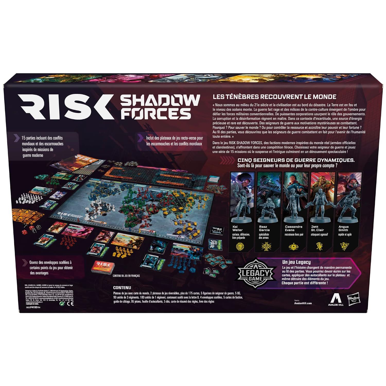 AVALON HILL Risk Shadow Forces — Jeu de stratégie Legacy – Image 6