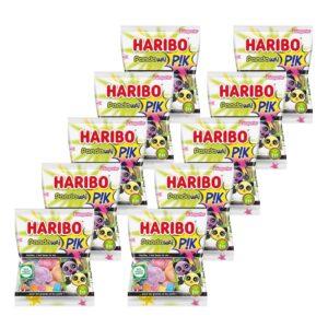 HARIBO - PandaWAI PIK - Bonbons Piquants - Sans Colorants Artificiels - 6 Goûts Différents - Sachets - 10 x 100 g