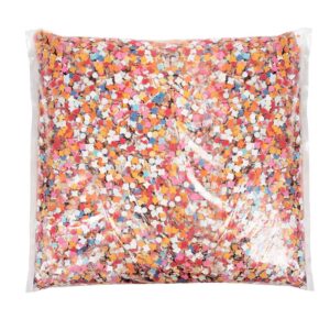 Boland 76151 - Confettis en papier colorés, 1 kg dans un sachet, décoration pour carnaval, anniversaire et soirée à thème