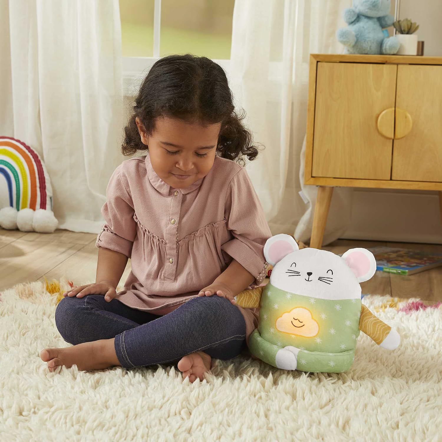 FISHER-PRICE — Peluche Souris de Méditation sonore lumineuse – Image 3