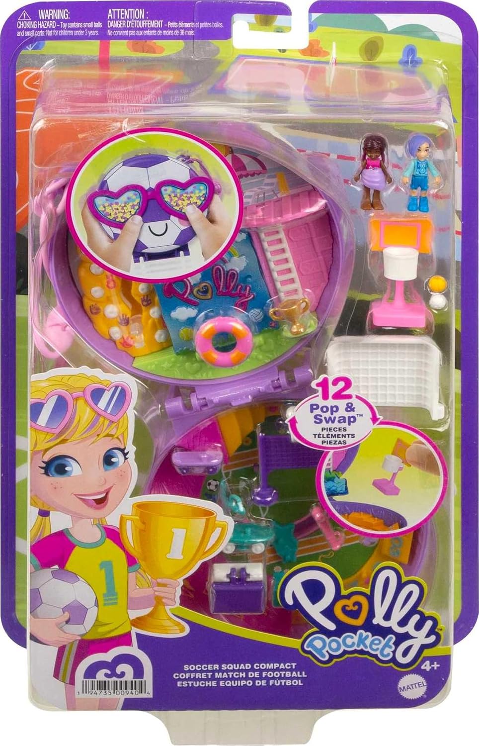 POLLY POCKET — Coffret Match de Football 12 Accessoires – Image 6