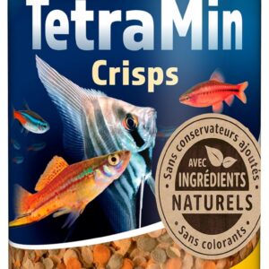 TetraMin Crisps Nutri Evolution - Aliment Complet en Crisps aux Ingrédients Naturels pour Poissons Tropicaux – Recette améliorée Sans conservateurs ajoutés Sans colorants - Boîte PET recyclé - 500 ml