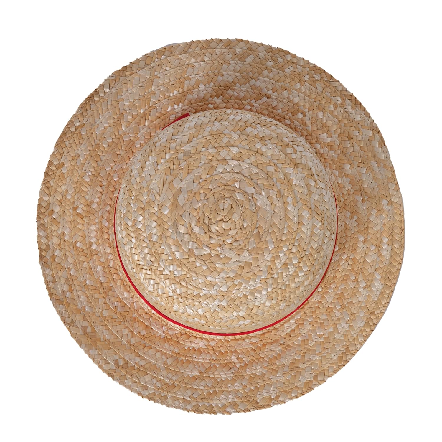 P'TIT CLOWN — Chapeau de paille adulte ruban rouge – Image 5
