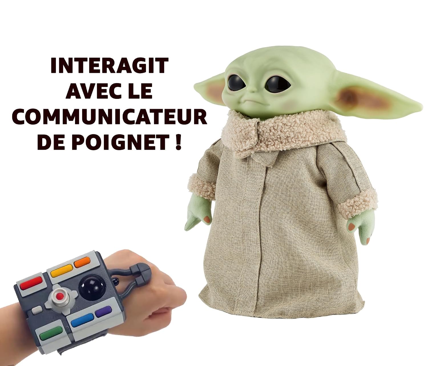 MATTEL Disney Star Wars — Peluche animée Bébé Yoda 28 cm – Image 2