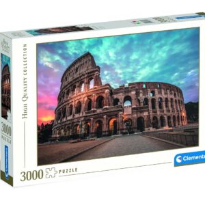 Clementoni - Puzzle 14 Ans Le Colisée au levé du Soleil - 3000 Pièces - Jeu de Création et Logique pour Enfants - Collection