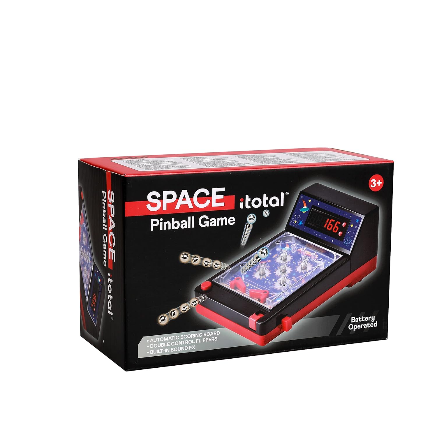 I-TOTAL® - Pin Art, Pinball Space Galaxy. Jeu Flipper Espace et Machines. Jeu pour Enfants et Adultes Affichage Vintage rétro (Small)