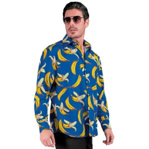 Alternative view of W WIDMANN MILANO — Chemise de fête homme bleu L/XL