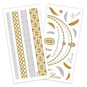 P'TIT CLOWN - 23739 - Tatouages or/argent I - modèle aléatoire