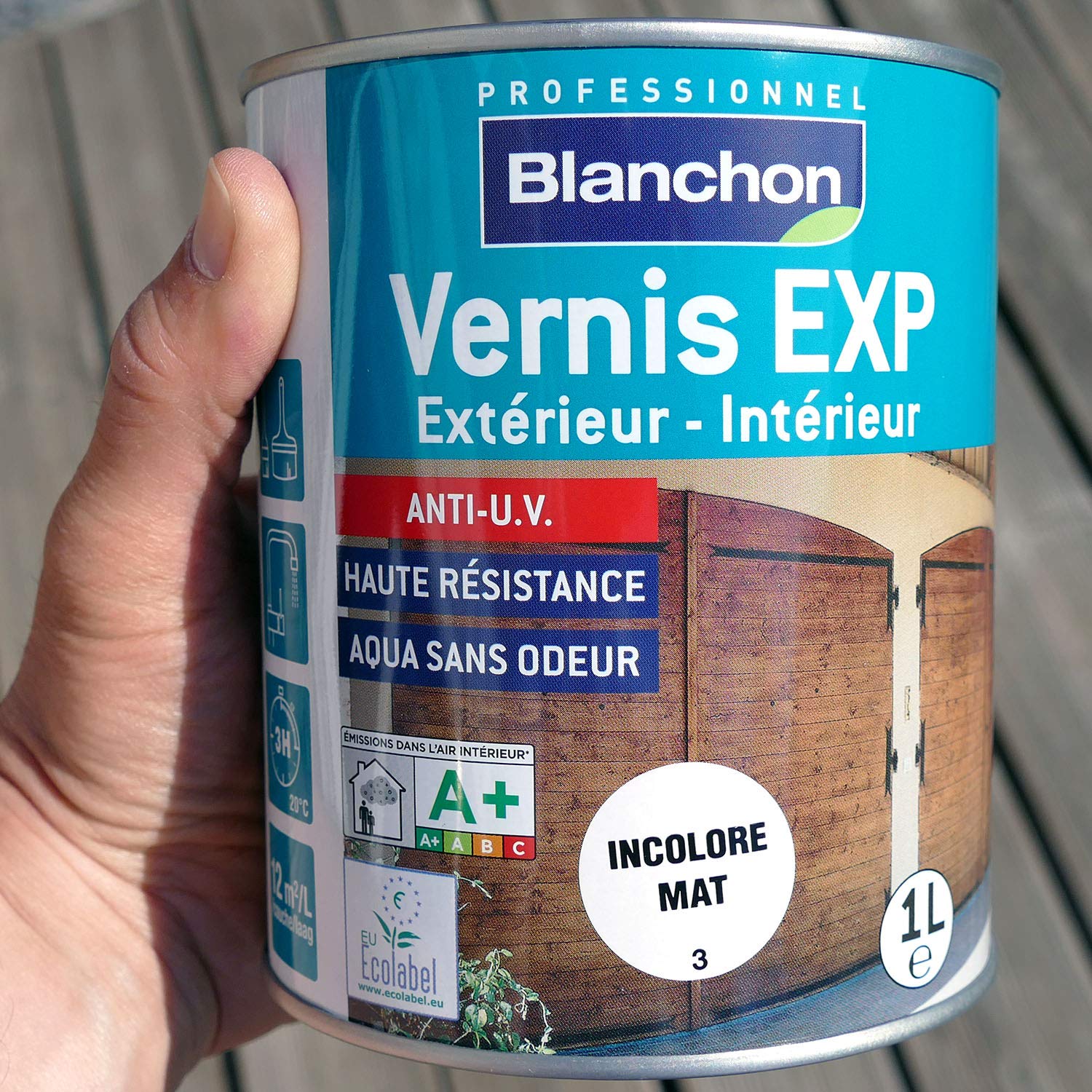BLANCHON Vernis EXP — Vernis bois incolore mat 1L – Image 4