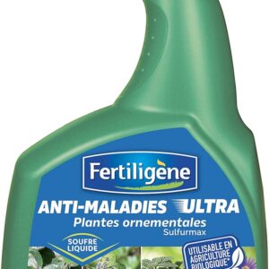 FERTILIGENE FSUPAL800 - Pulvérisateur Anti-Maladies Plantes Ornementales Ultra Naturel 800 ML - Préventif et curatif - Combat l'oïdium et Les Taches Noires - Protège Contre l'appation de Maladies