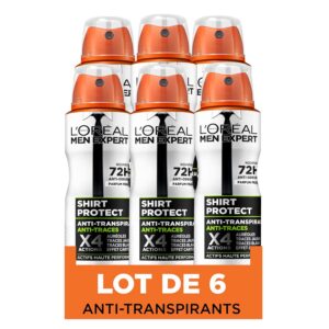 L’ORÉAL PARIS Men Expert — Déodorant spray anti-traces 150 ml x6