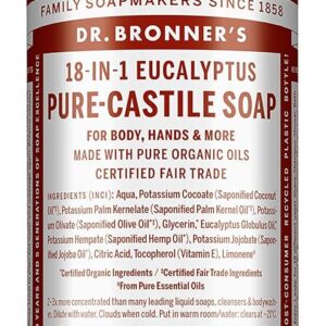 Dr. Bronner's – Savon liquide, Eucalyptus – 475 ml