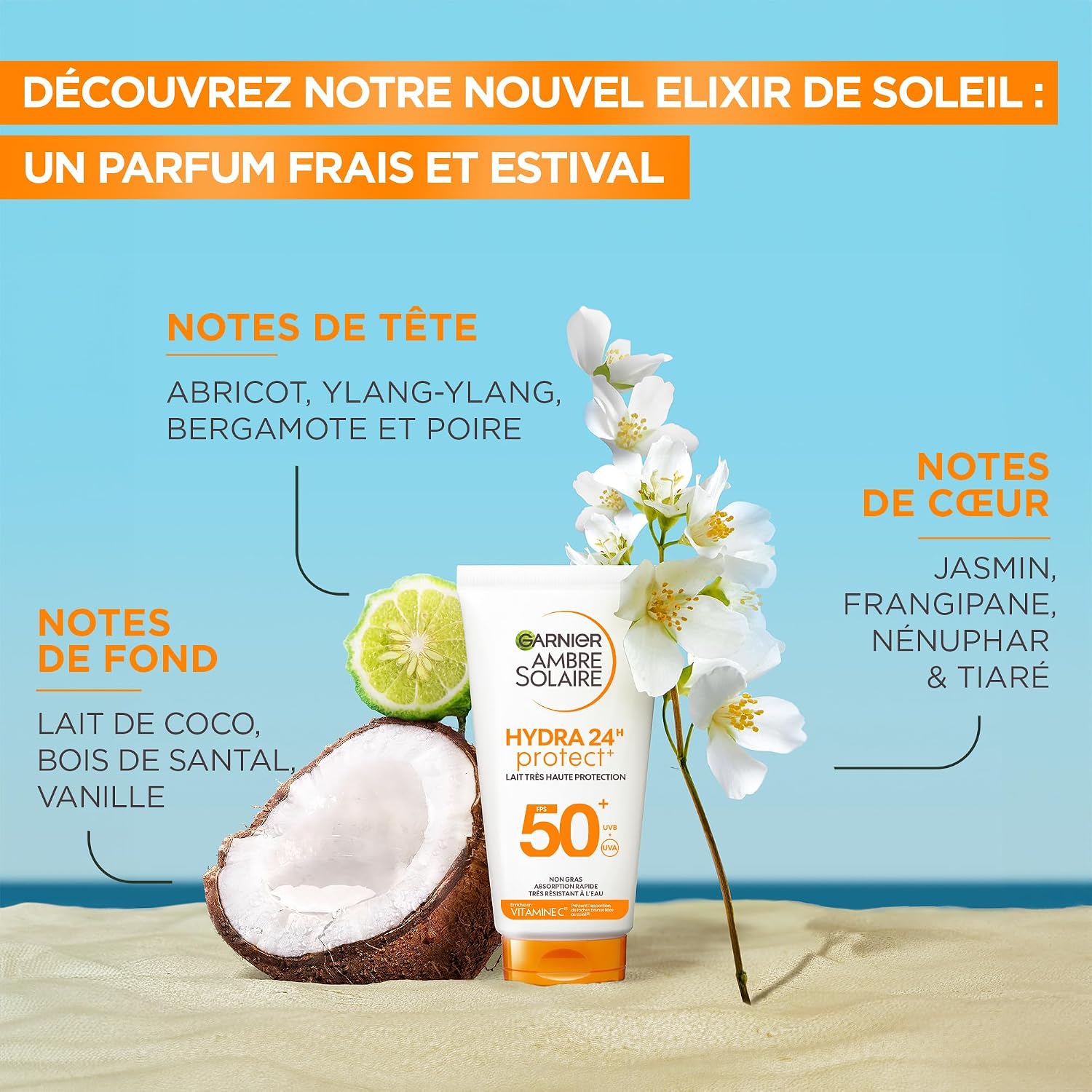 GARNIER Ambre Solaire Hydra Protect — Lait SPF50+ 50 mL – Image 5