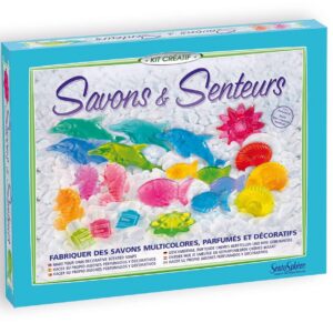 SentoSphère - SAVONS & SENTEURS - Fabrication de savons multicolores et parfumés - Kit DIY Cosmétique - Laboratoire Créatif - De 8 à 99 ans - Fabriqué en France