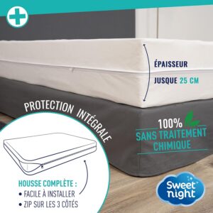 Alternative view of SWEET NIGHT — Housse intégrale matelas 100x200 cm anti-punaises