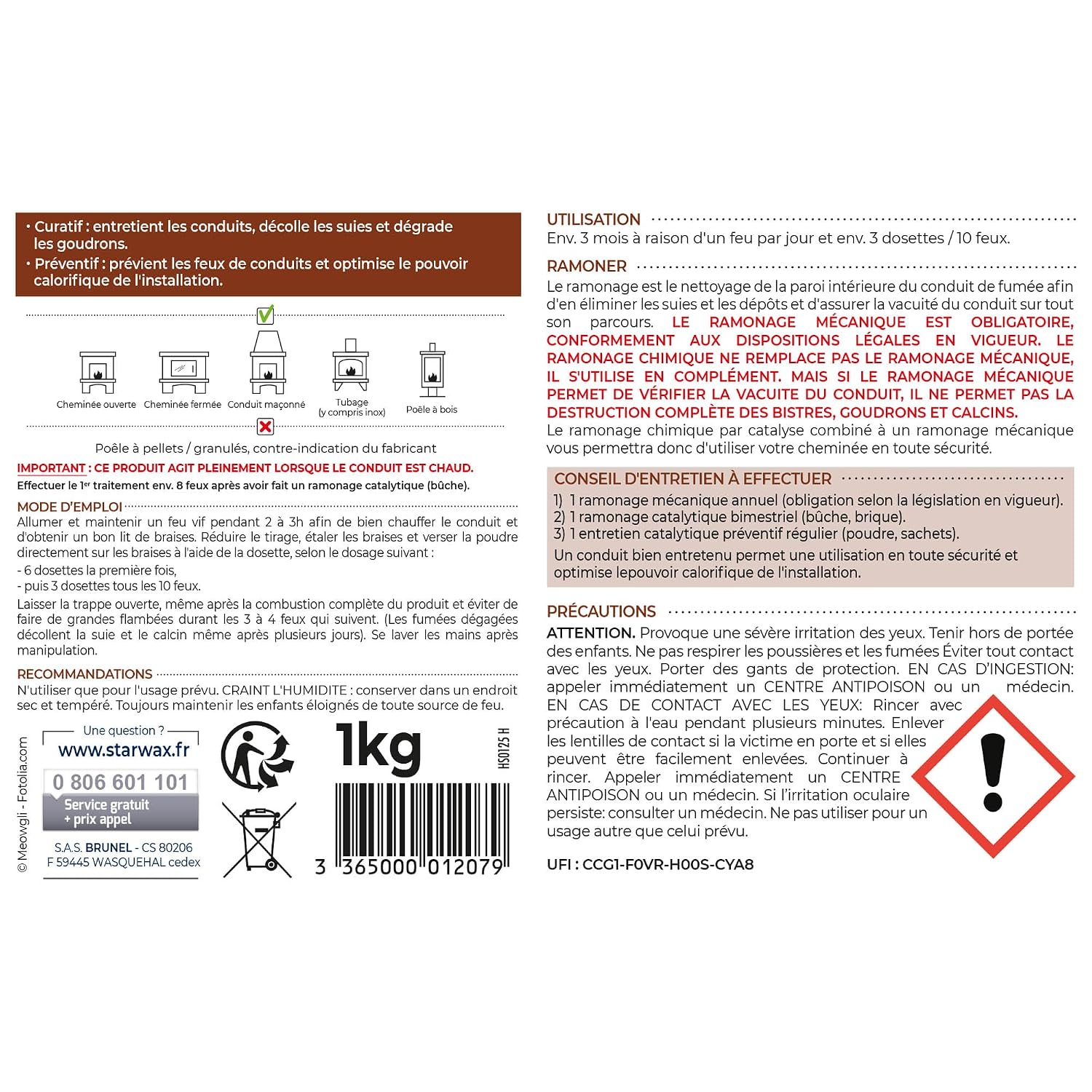 STARWAX — Poudre de Ramonage 1kg pour Poêle et Cheminée – Image 6